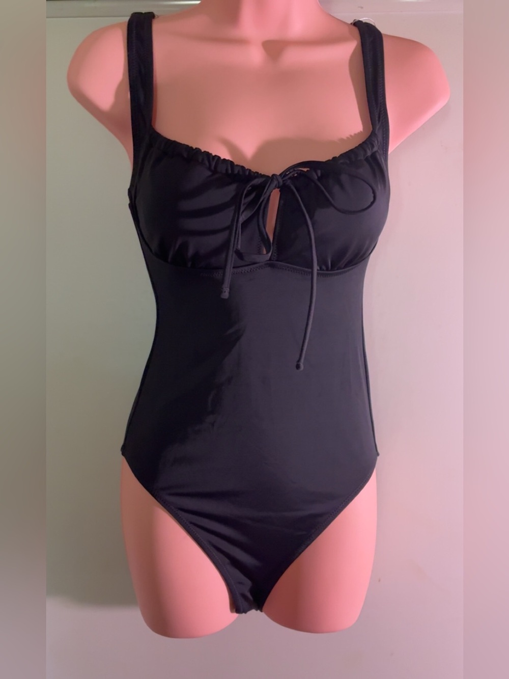 Black Women's One-Piece Swimsuit